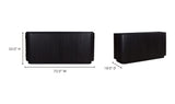 Povera 4 Door Sideboard Black