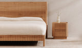 Povera Queen Bed Natural Oak