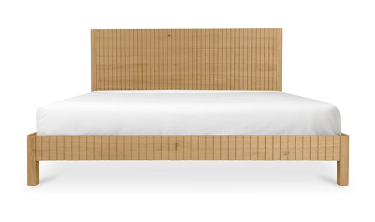 Povera King Bed Natural Oak