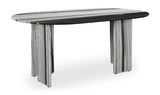 Celia Oval Dining Table Panda Marble