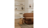 Evelyn Accent Table Ashen Gray Matrix Marble