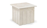 Forum Side Table Cream Marble