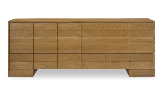 Gia 6 Drawer Dresser Brown