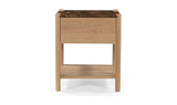 Elio Nightstand Dark Emperador Marble