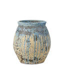 Cinisi Medium Antique Blue Drip Planter