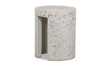 Lyon Outdoor Stool White Terrazzo