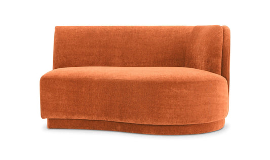 Yoon Chaise Right Fired Rust