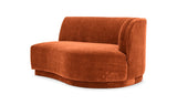 Yoon Chaise Right Fired Rust