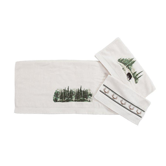 Joshua 3PC Towel Set, Cream, 2 MOQ
