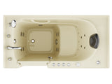 ANZZI Coupe Series 30 in. x 60 in. Quick Fill Walk-In Whirlpool and Air Tub with Powered Fast Drain in Biscuit