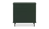 Reagan 3 Drawer Nightstand Deep Green