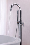 Coral Series 2-Handle Freestanding Tub Faucet with 60 in. Euro-Grip Hand Sprayer