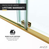 Don Series 56 to 60 in. x 62 in. Frameless Sliding Tub Door