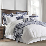 Kavali Floral Jaquard Duvet Cover, Super Queen