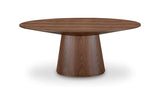 Otago Oval Dining Table Walnut Brown