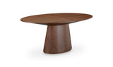 Otago Oval Dining Table Walnut Brown