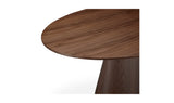 Otago Oval Dining Table Walnut Brown