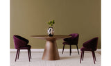 Otago Round 54In Dining Table Walnut Brown