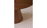 Otago Round 54In Dining Table Walnut Brown