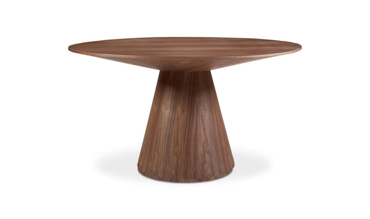 Otago Round 54In Dining Table Walnut Brown