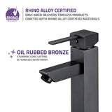 Pygmy Single Hole Single Handle Bathroom Faucet in Oil Rubbed Bronze