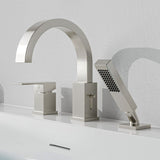 Vault Series 67 in. x 32 in. Flat Bottom Acrylic Freestanding Soaking Bathtub with Center Drain and Faucet