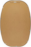 Kopparberg Metallic Silver Gold Frame Round Mirror