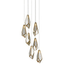 Glace Mirror 7-Light Round Multi-Drop Pendant