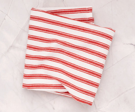 Red and White Kitchen Towels