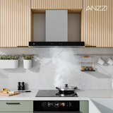 ANZZI 30-Inch 600 CFM 3-Speed Stainless Steel Wall Mount Convertible Residential Range Hood with LED Lamp