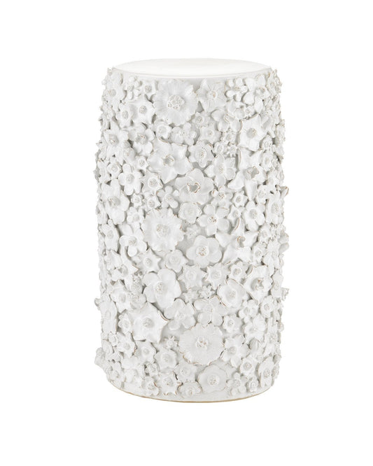 Jessamine White Accent Table
