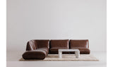 Zeppelin Leather Corner Chair Toasted Hickory