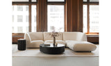 Zeppelin Ottoman Salt Stone White