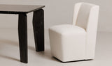 Cormac Rolling Dining Chair Cream