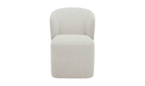 Larson Rolling Dining Chair Heather Grey