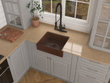 Tidal 19 in. Handmade Vessel Sink in Hammered Antique Copper