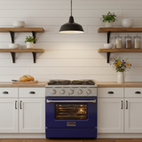 Kucht 30" Gas Range in Stainless Steel with Blue Oven Door, KNG301-B