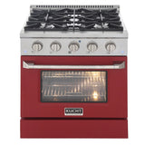 Kucht 30” Pro-Style Kitchen Dual Fuel Range - KDF302/LP-B