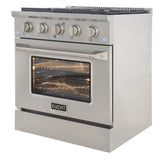 Kucht 30" Propane Range, Stainless Steel, Silver Oven Door, KNG301/LP-S