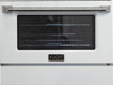 Kucht 30" Propane Range, Stainless Steel White Oven Door, KNG301/LP-W