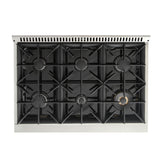 Kucht 36" Gas Range, Stainless Steel with Silver Oven Door, KNG361-S