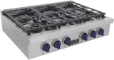 Kucht 36 Inch Gas Sealed Burner Rangetop-KFX369T-B
