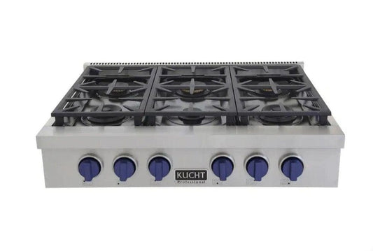 Kucht 36 Inch Gas Sealed Burner Rangetop-KFX369T-B