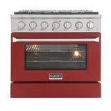 Kucht 36” Pro-Style Kitchen Dual Fuel Range - KDF362