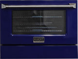 Kucht 36" Propane Range in Stainless Steel, Blue Door, KNG361/LP-B