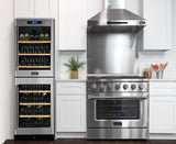 Kucht 36" Propane Range in Stainless Steel, Silver Door, KNG361/LP-S