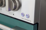 Kucht 48" Gas Range in Stainless Steel with Green Oven Doors, KNG481-G