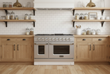 Kucht 48" Propane Range in Stainless Steel, Silver Doors, KNG481/LP-S