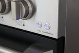 Kucht 48" Propane Range, Stainless Steel, Black Doors, KNG481/LP-K
