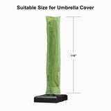 PURPLE LEAF Cantilever Umbrella Cover with Zipper Out Door Umbrella Patio Umbrella Cover